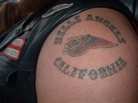 hells angels tattoos|devil horn tattoo gang meaning.